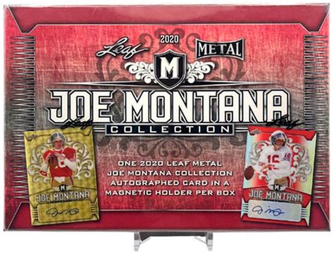 2020 Leaf Metal Joe Montana Collection Football Hobby Box NEW